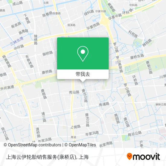 上海云伊轮胎销售服务(康桥店)地图