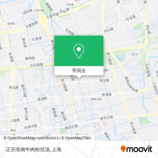 正宗淮南牛肉粉丝汤地图