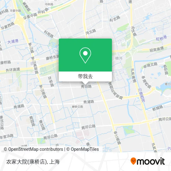 农家大院(康桥店)地图