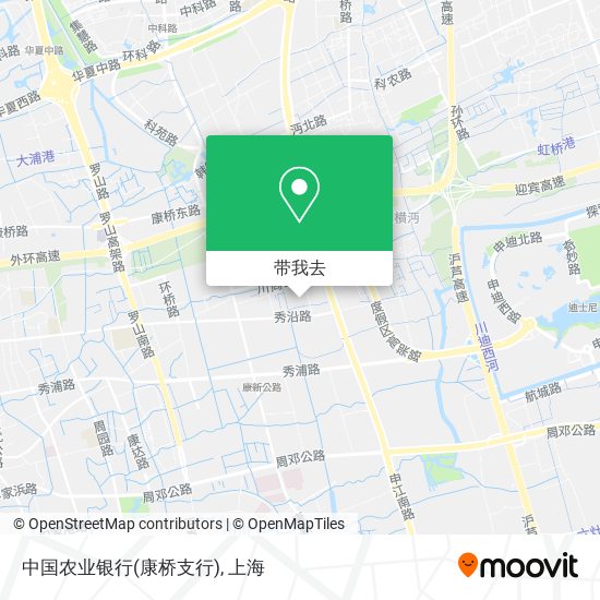 中国农业银行(康桥支行)地图