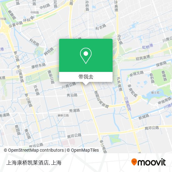 上海康桥凯莱酒店地图