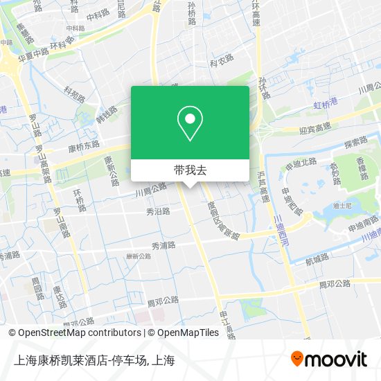 上海康桥凯莱酒店-停车场地图