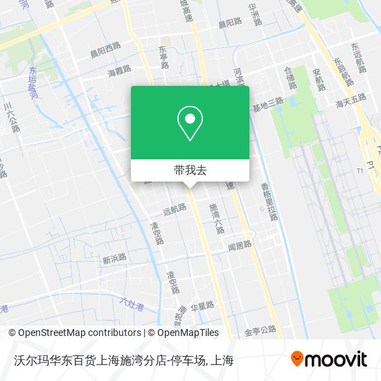 沃尔玛华东百货上海施湾分店-停车场地图
