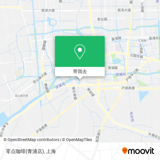 零点咖啡(青浦店)地图