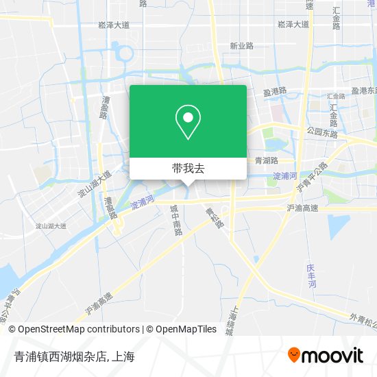 青浦镇西湖烟杂店地图