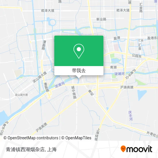 青浦镇西湖烟杂店地图