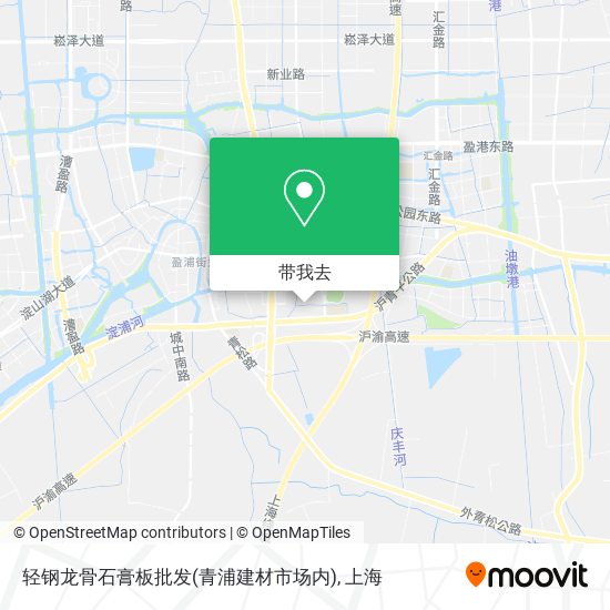 轻钢龙骨石膏板批发(青浦建材市场内)地图