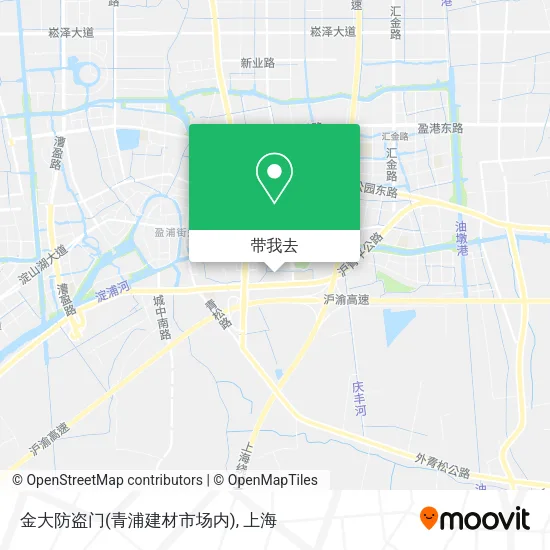 金大防盗门(青浦建材市场内)地图