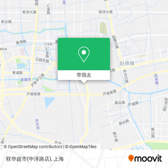联华超市(中泽路店)地图