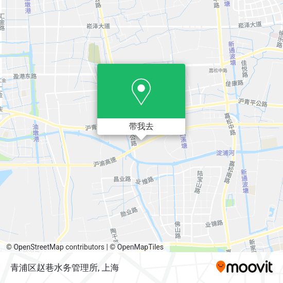 青浦区赵巷水务管理所地图