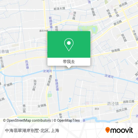 中海翡翠湖岸别墅-北区地图