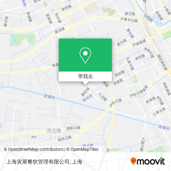 上海寅展餐饮管理有限公司地图