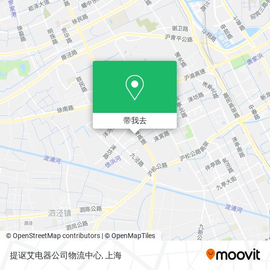 提讴艾电器公司物流中心地图