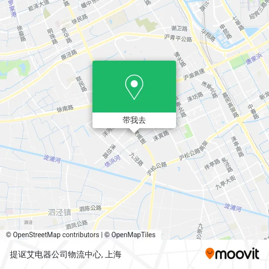 提讴艾电器公司物流中心地图