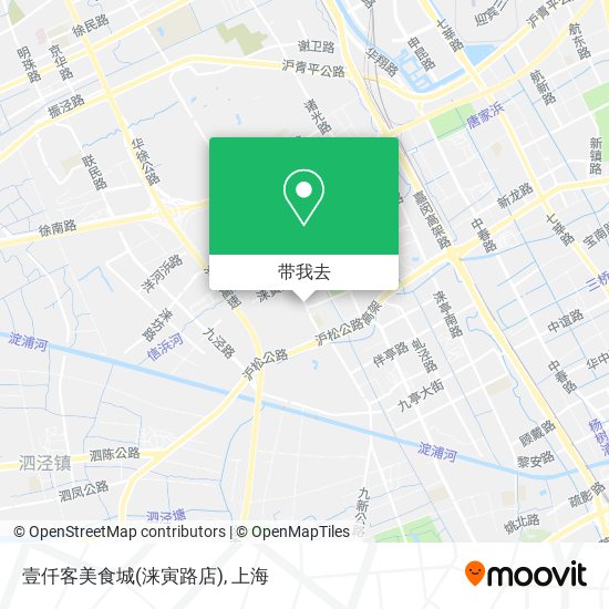 壹仟客美食城(涞寅路店)地图