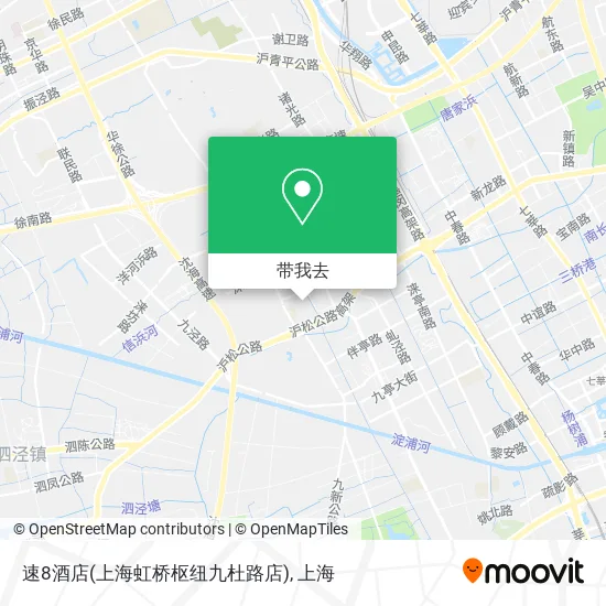 速8酒店(上海虹桥枢纽九杜路店)地图