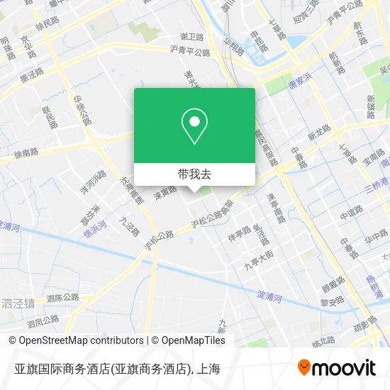 亚旗国际商务酒店(亚旗商务酒店)地图