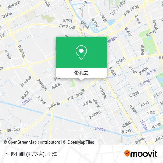迪欧咖啡(九亭店)地图