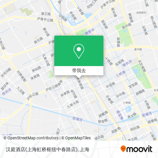 汉庭酒店(上海虹桥枢纽中春路店)地图