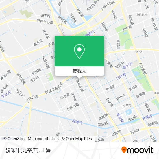 漫咖啡(九亭店)地图