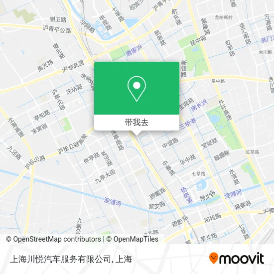 上海川悦汽车服务有限公司地图