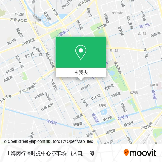 上海闵行保时捷中心停车场-出入口地图