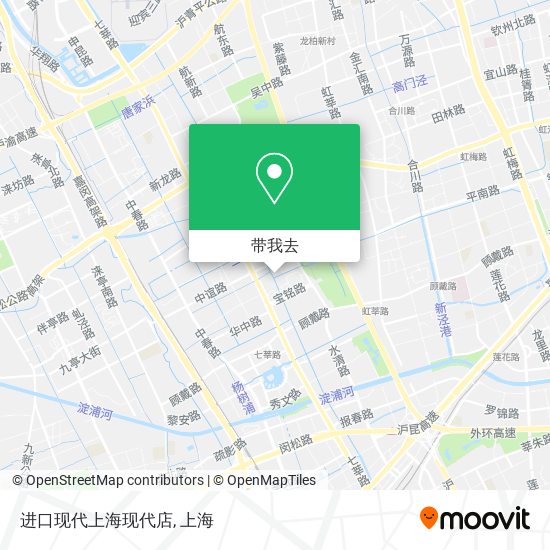 进口现代上海现代店地图