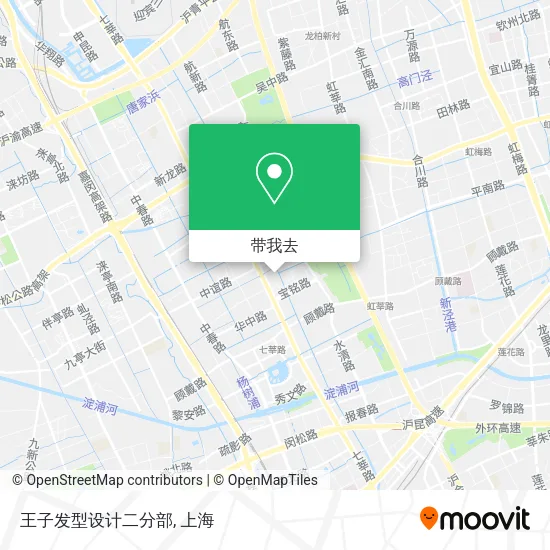王子发型设计二分部地图