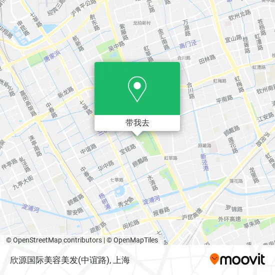 欣源国际美容美发(中谊路)地图
