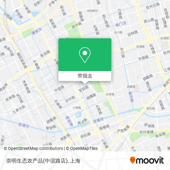 崇明生态农产品(中谊路店)地图