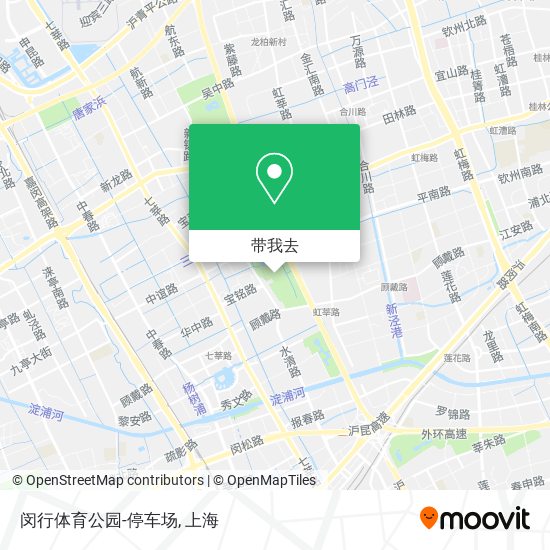 闵行体育公园-停车场地图