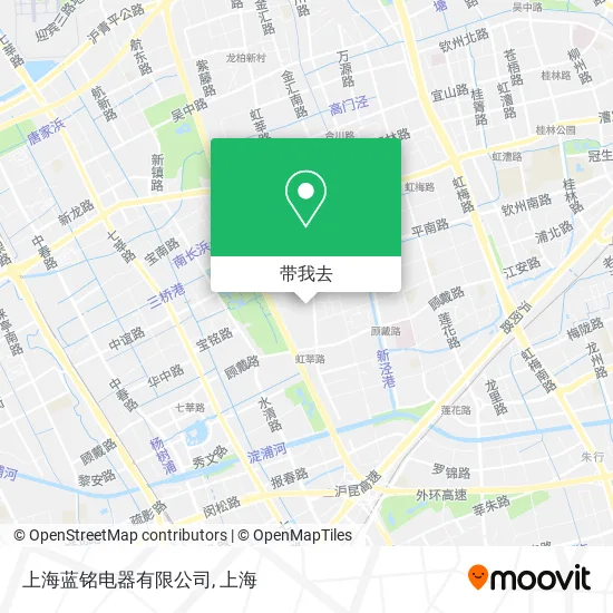 上海蓝铭电器有限公司地图