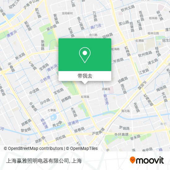上海赢雅照明电器有限公司地图
