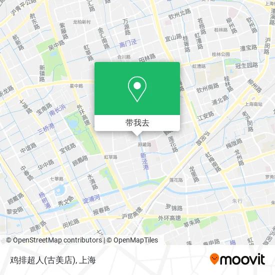 鸡排超人(古美店)地图
