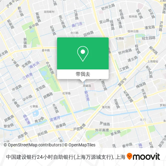 中国建设银行24小时自助银行(上海万源城支行)地图
