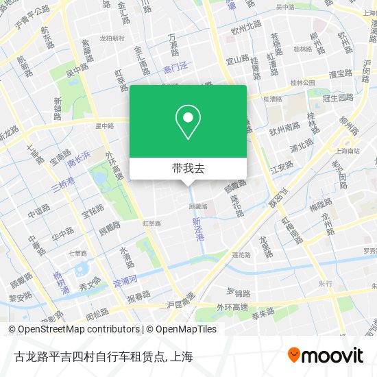 古龙路平吉四村自行车租赁点地图