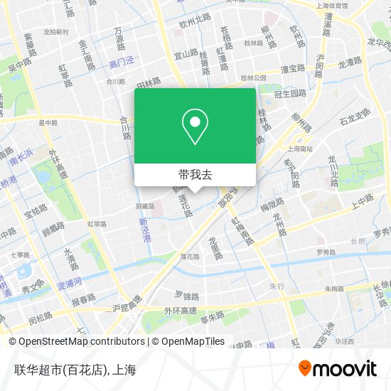 联华超市(百花店)地图