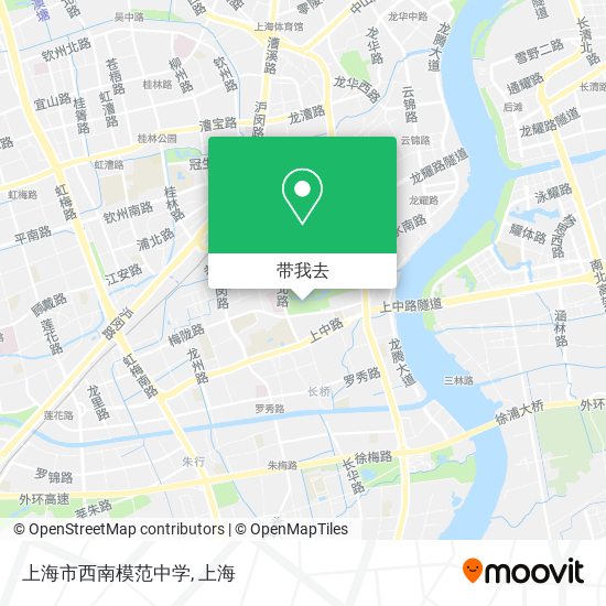 上海市西南模范中学地图