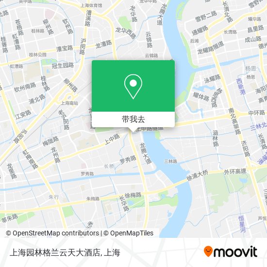 上海园林格兰云天大酒店地图