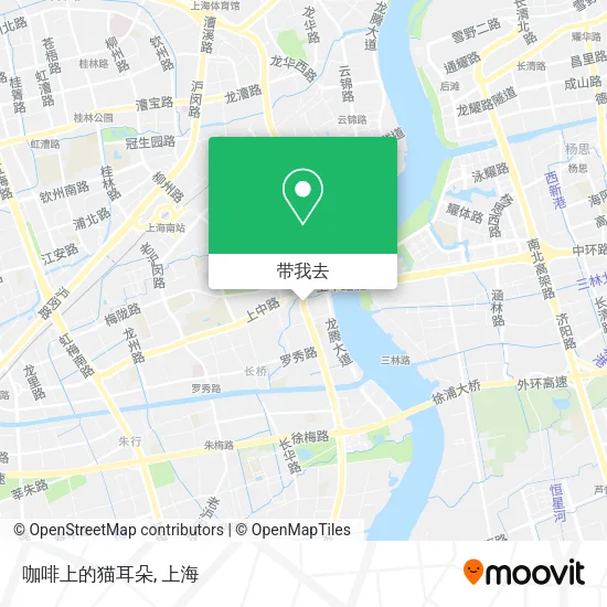 咖啡上的猫耳朵地图