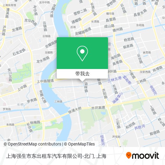 上海强生市东出租车汽车有限公司-北门地图
