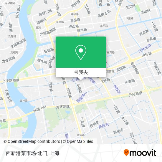 西新港菜市场-北门地图