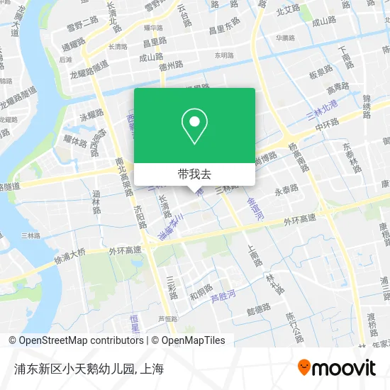 浦东新区小天鹅幼儿园地图