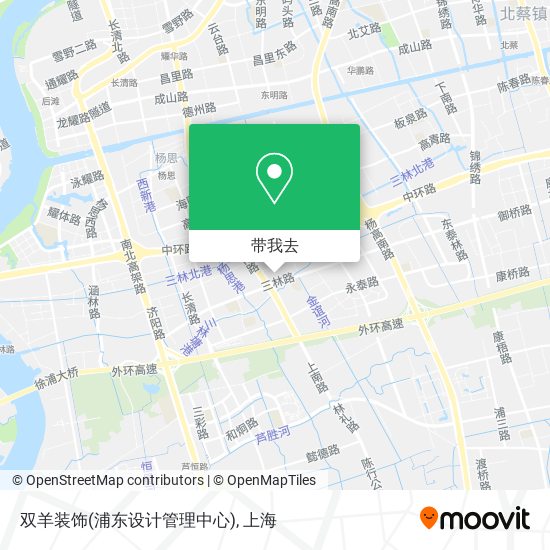 双羊装饰(浦东设计管理中心)地图