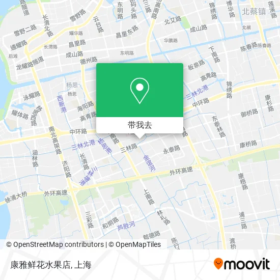 康雅鲜花水果店地图