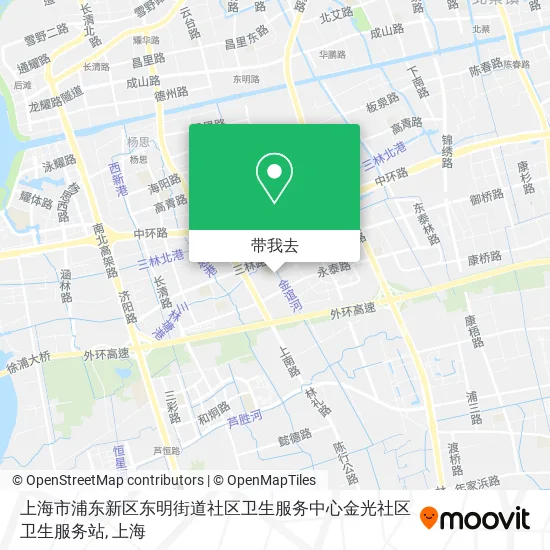上海市浦东新区东明街道社区卫生服务中心金光社区卫生服务站地图
