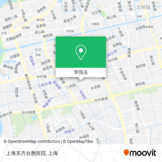 上海东方台胞医院地图