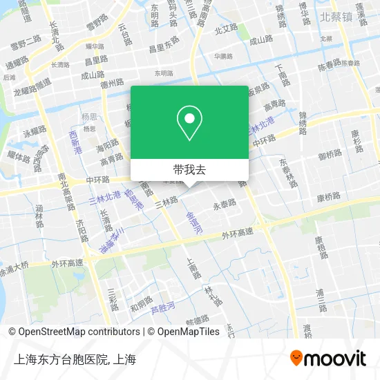 上海东方台胞医院地图