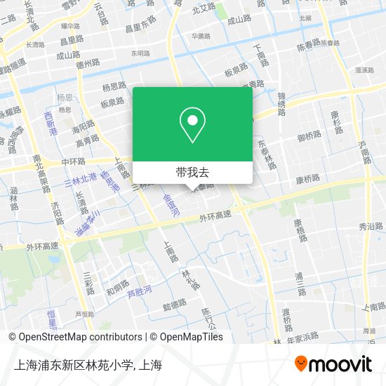 上海浦东新区林苑小学地图
