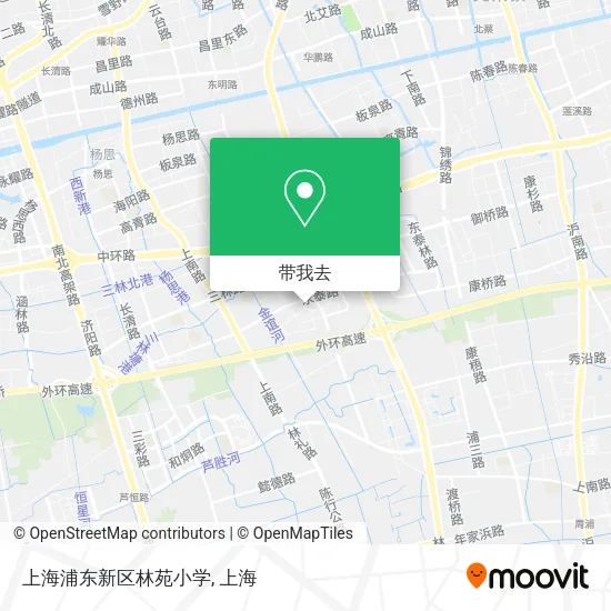 上海浦东新区林苑小学地图